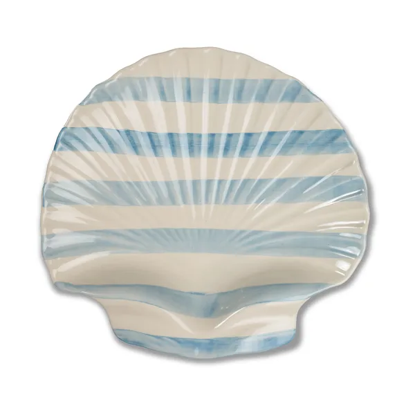 Armona stripe uppläggningsfat 32x32,5 cm, Ljusblå