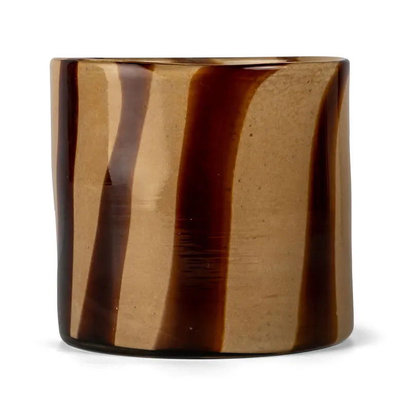 Byon Calore ljuslykta-vas M &Oslash;15 cm Brown-beige
