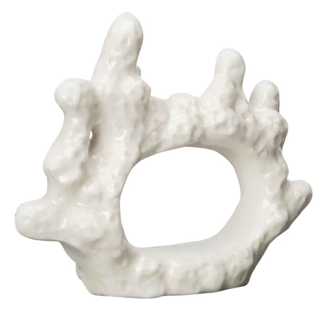 Byon Coral servietring Hvid