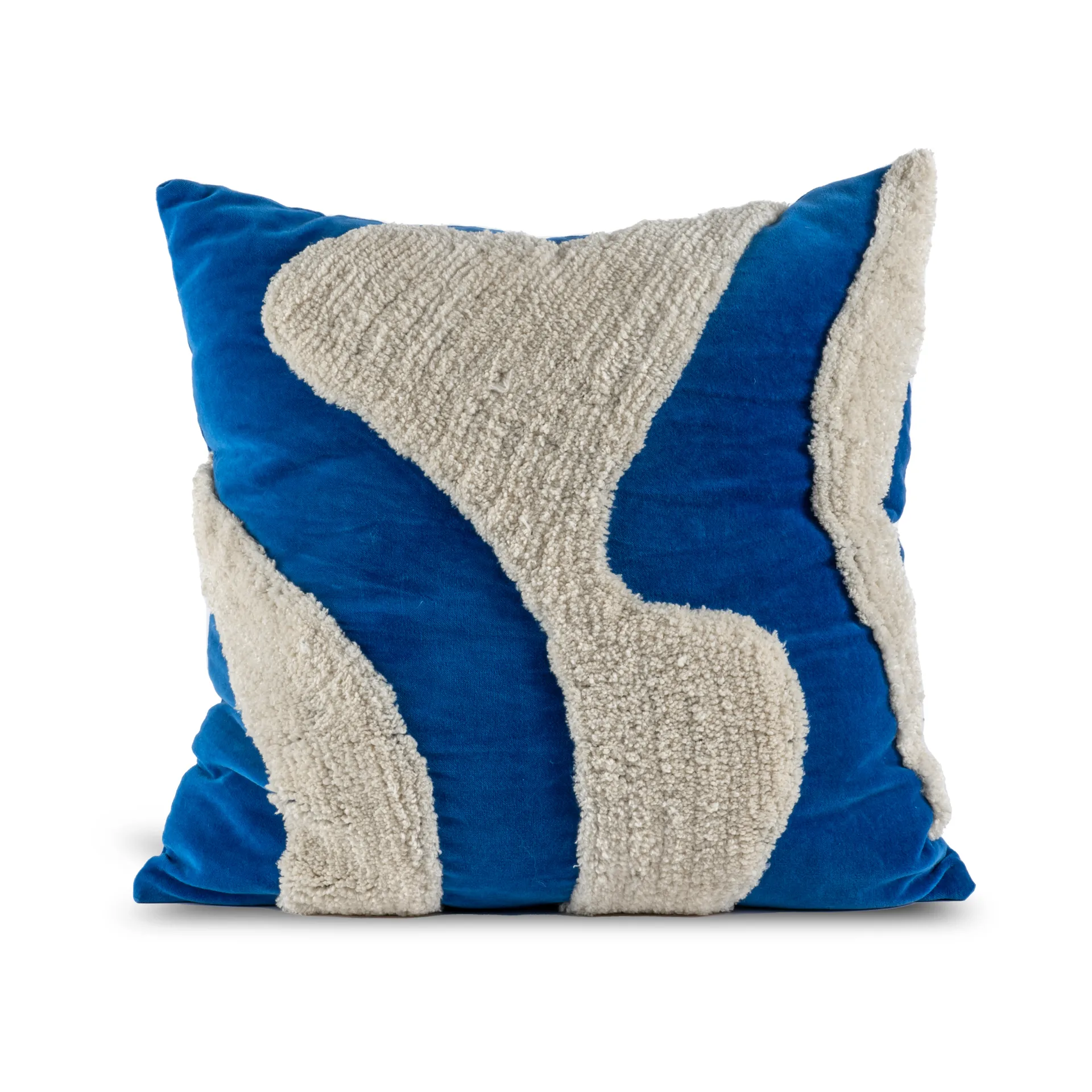 Byon Coussin Fluffy cm Blue-beige