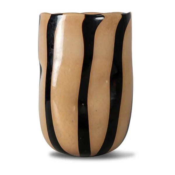 Curt vas 30 cm, Svart