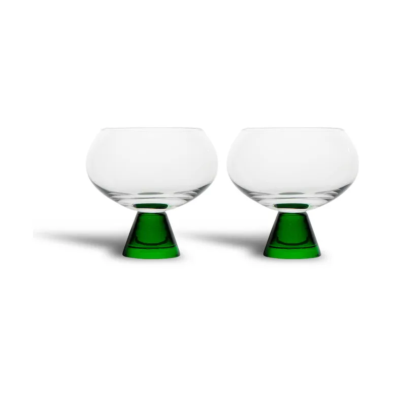 Byon Indy glas 24 cl 2-pak Grøn/Klar