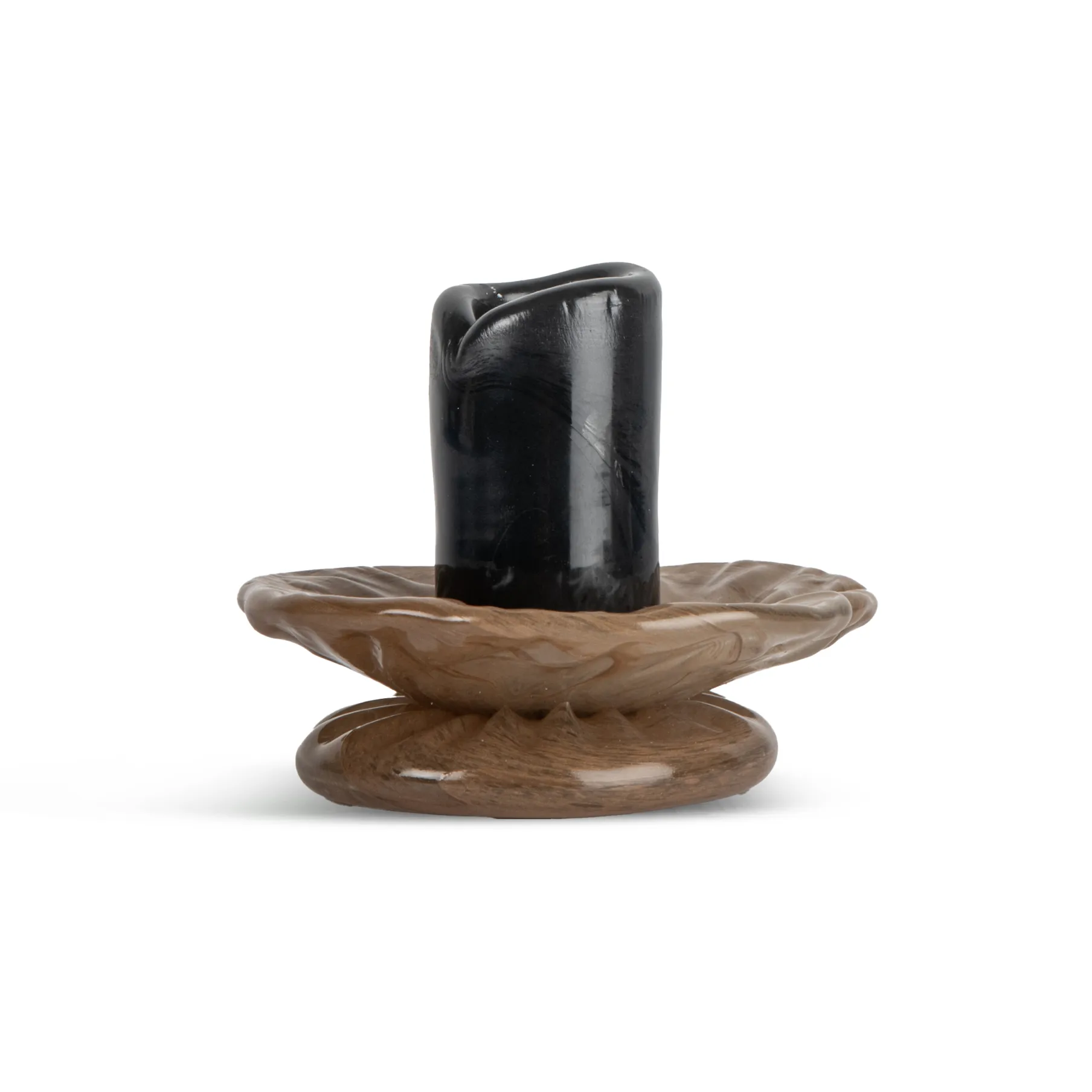 Byon Lara ljusstake XS 9 cm Svart-beige