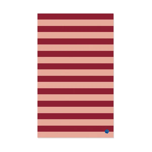 Leya stripe duk 150x250 cm, Röd