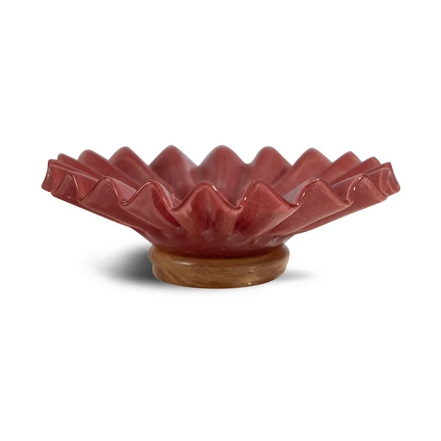 Byon Lori skål L Ø18 cm Bordeaux/Beige