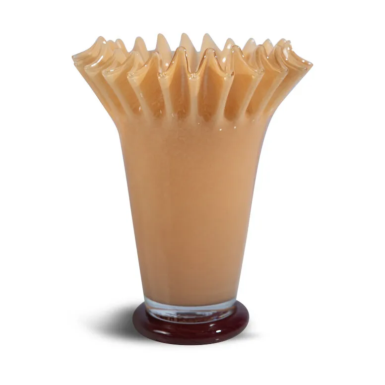 Byon Lori vase Jaune-bordeaux