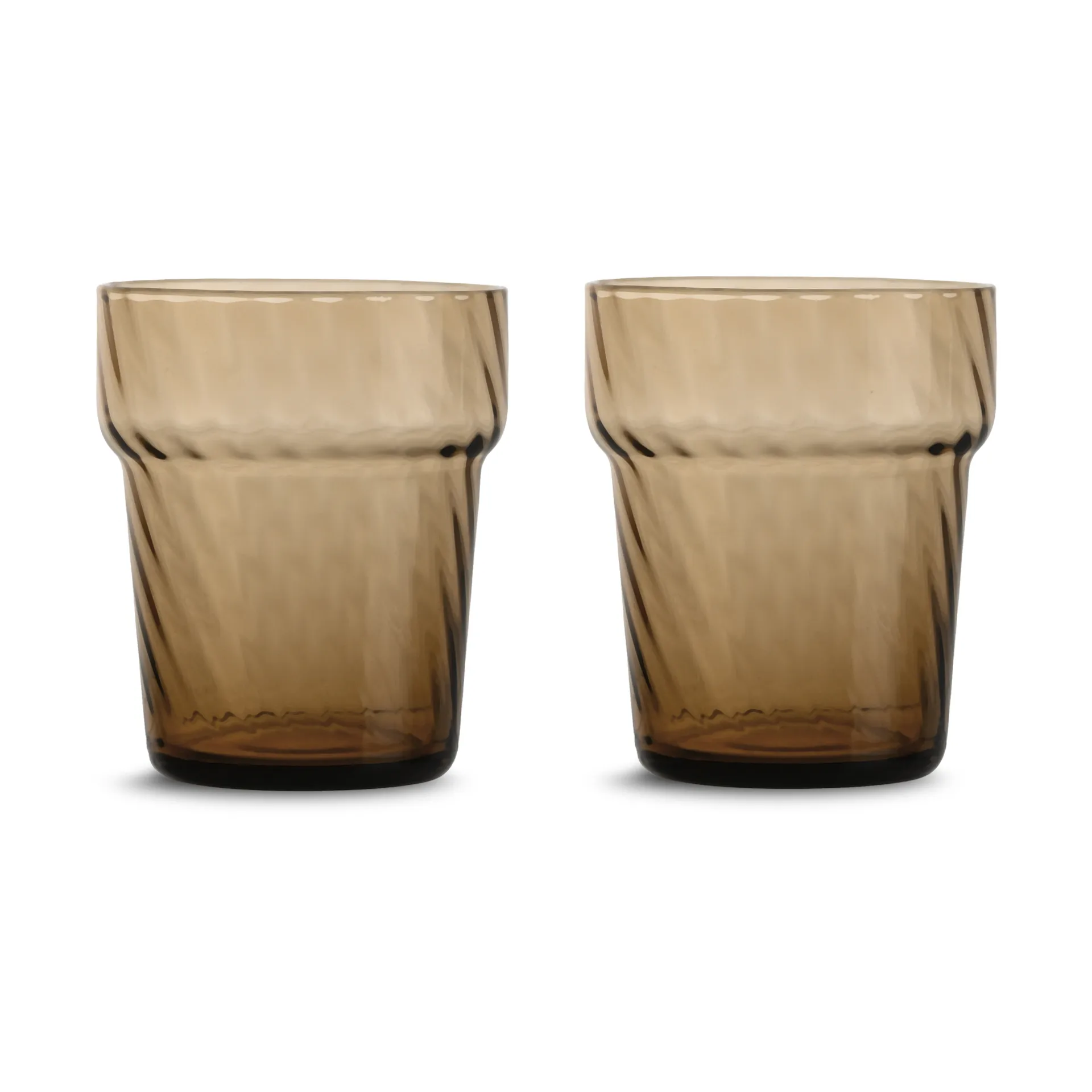 Byon Opacity drikkeglas 30 cl 2-pak Brun