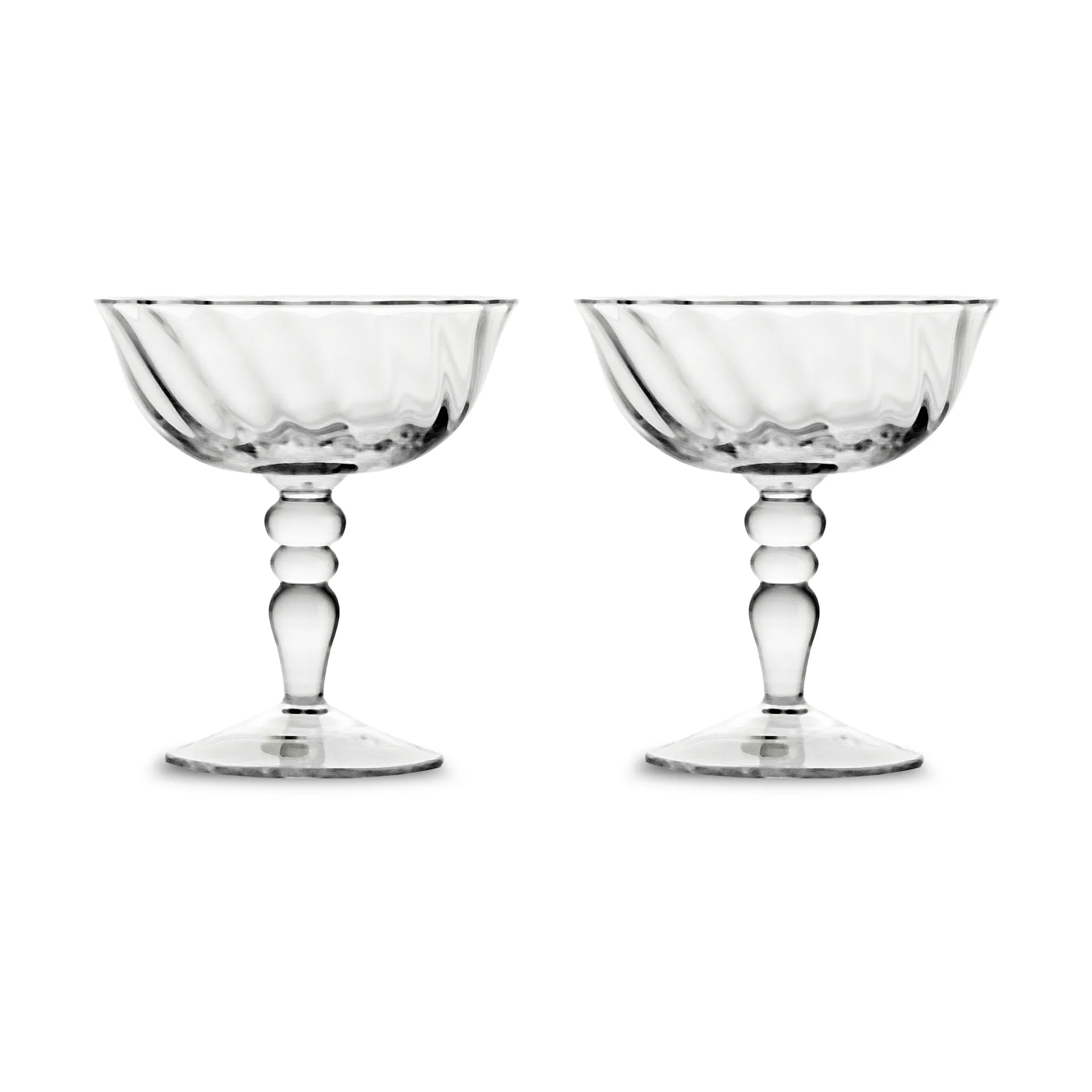 Byon Opacity italiensk champagnecoupe 15 cl 2-pak Klar