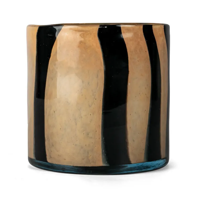 Byon Photophore-Vase Calore M Ø Black-beige