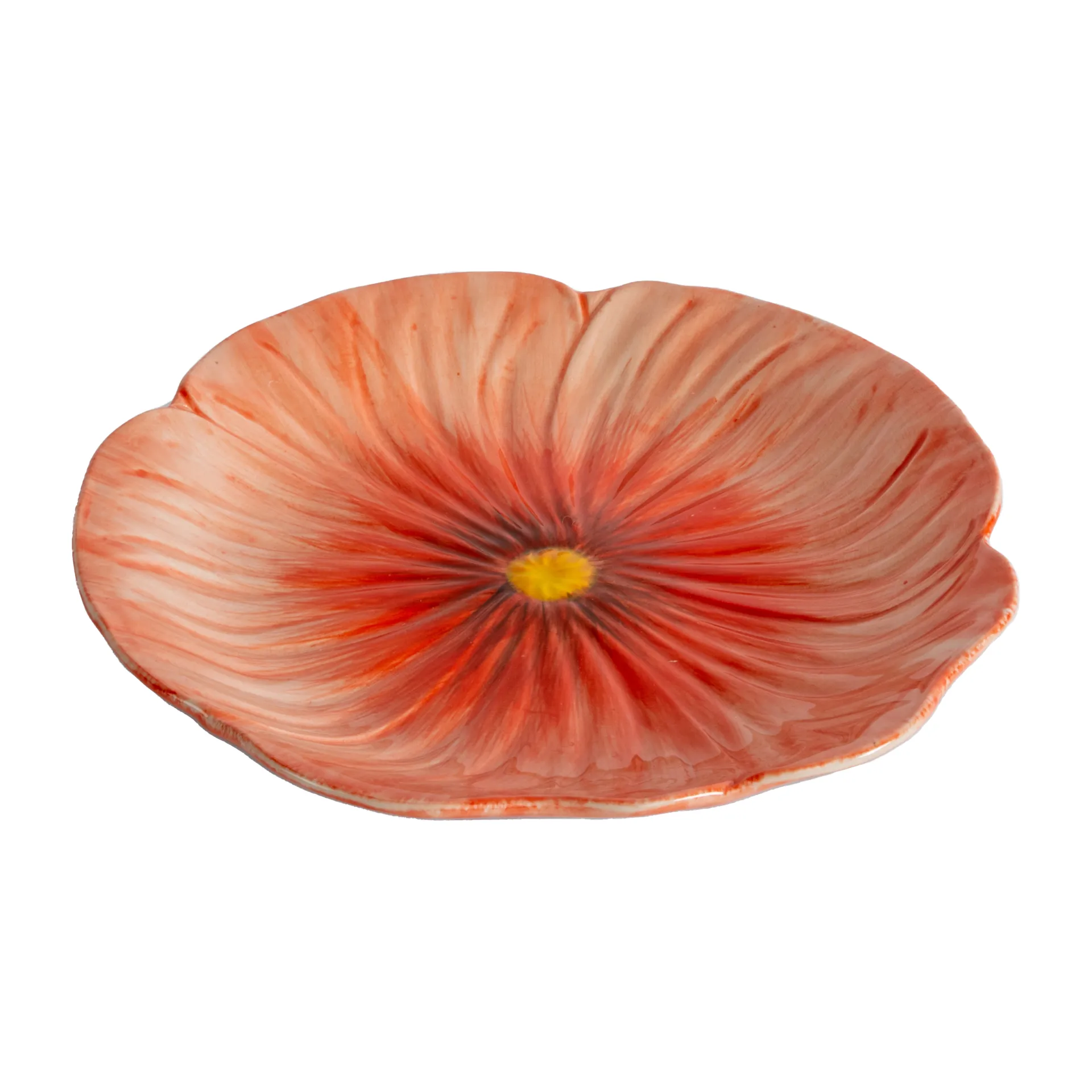 Byon Poppy Tallrik - Assietter Stengods Röd
