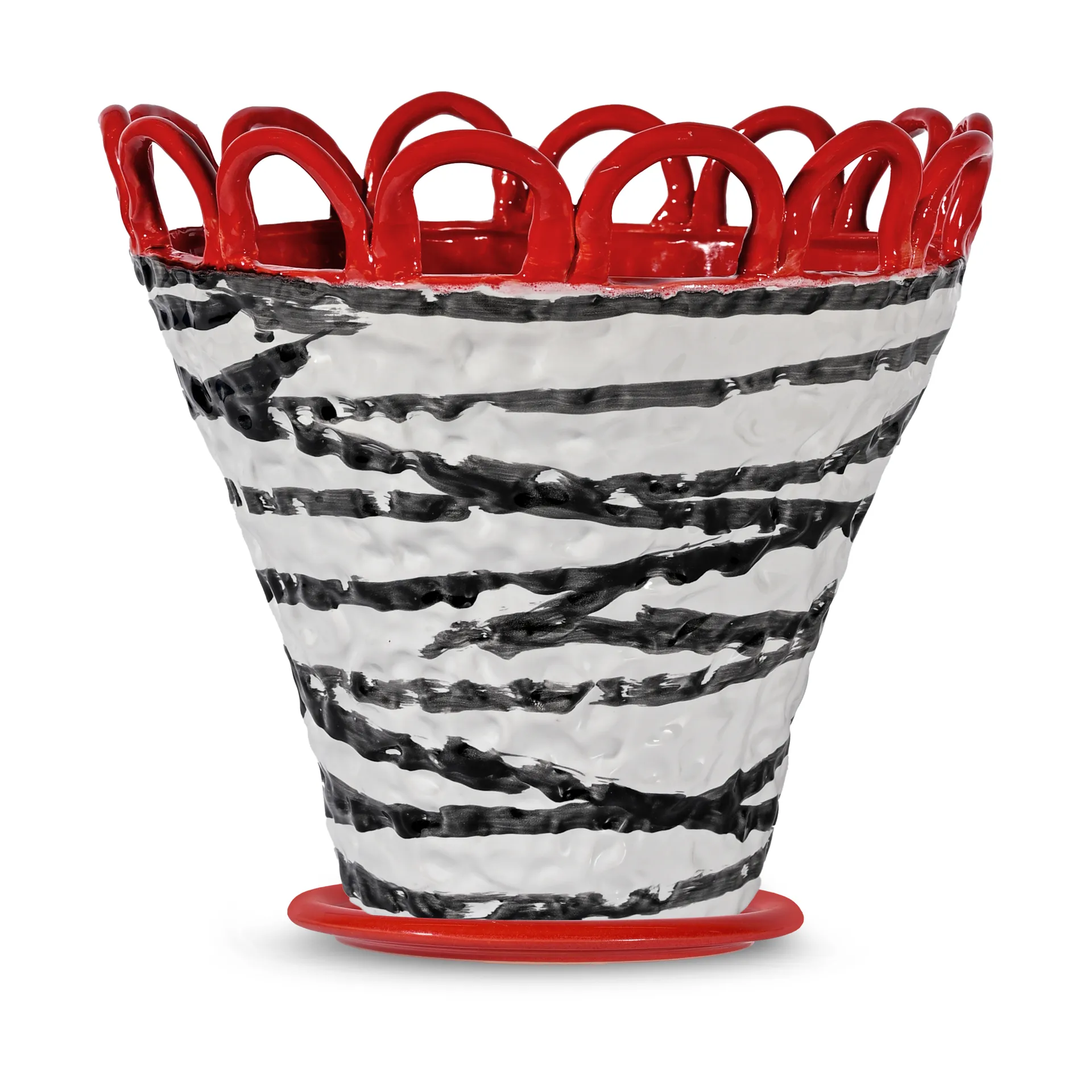 Byon Pot Patty L Ø Zebra-rouge