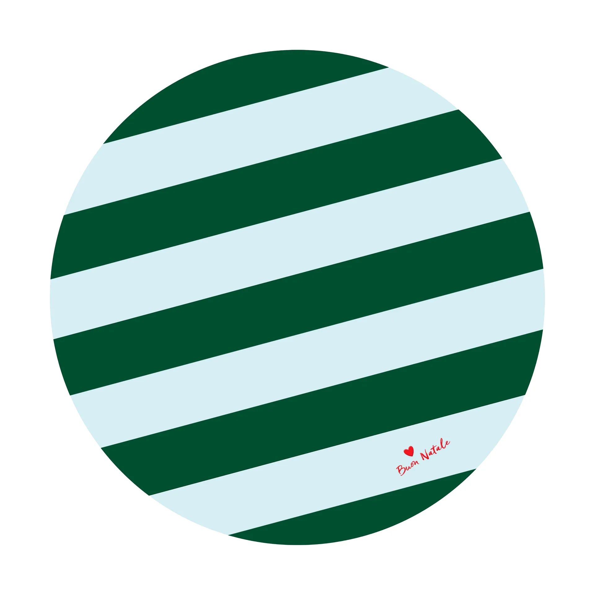 Byon Tapis de sapin Love Ø Vert-bleu clair