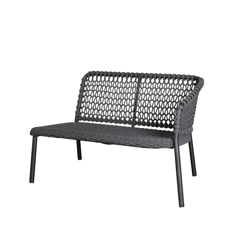 Cane-line Canapé modulaire Ocean Dark grey, gauche
