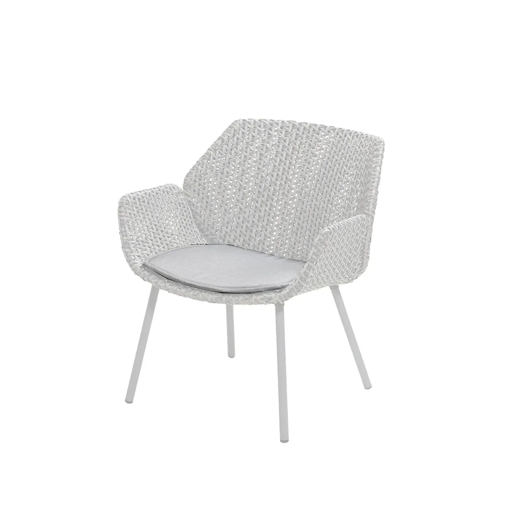 Cane-line Coussin pour fauteuil lounge Vibe Cane-Line Natté light grey