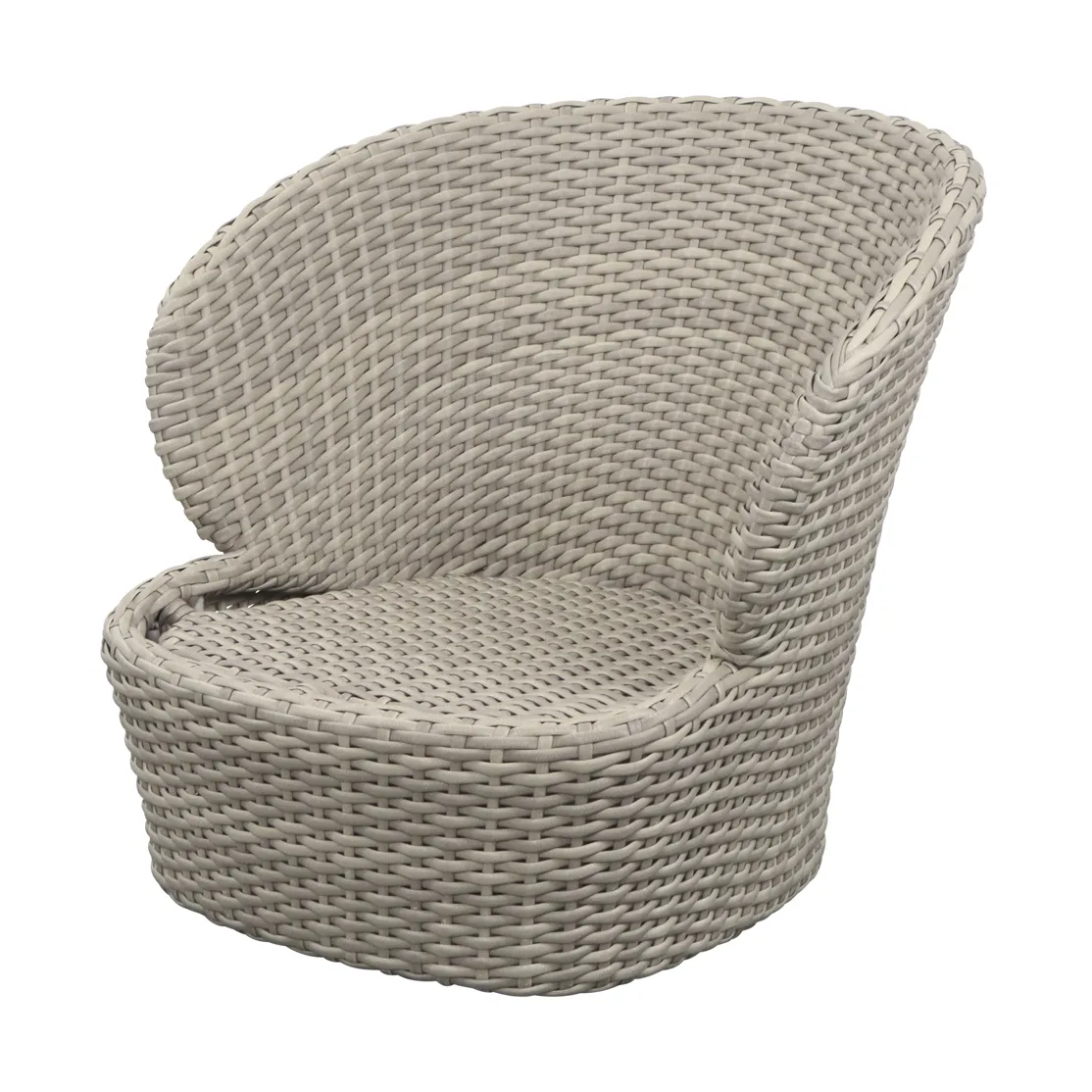 Cane-line Fauteuil lounge Coast swivel Sand (Flat Weave)