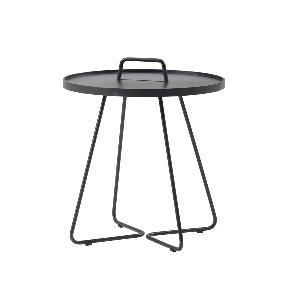 Cane-line Table On the Move Ø Black — vue 3