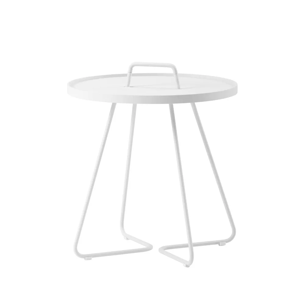 Cane-line Table On the Move Ø White — vue 3