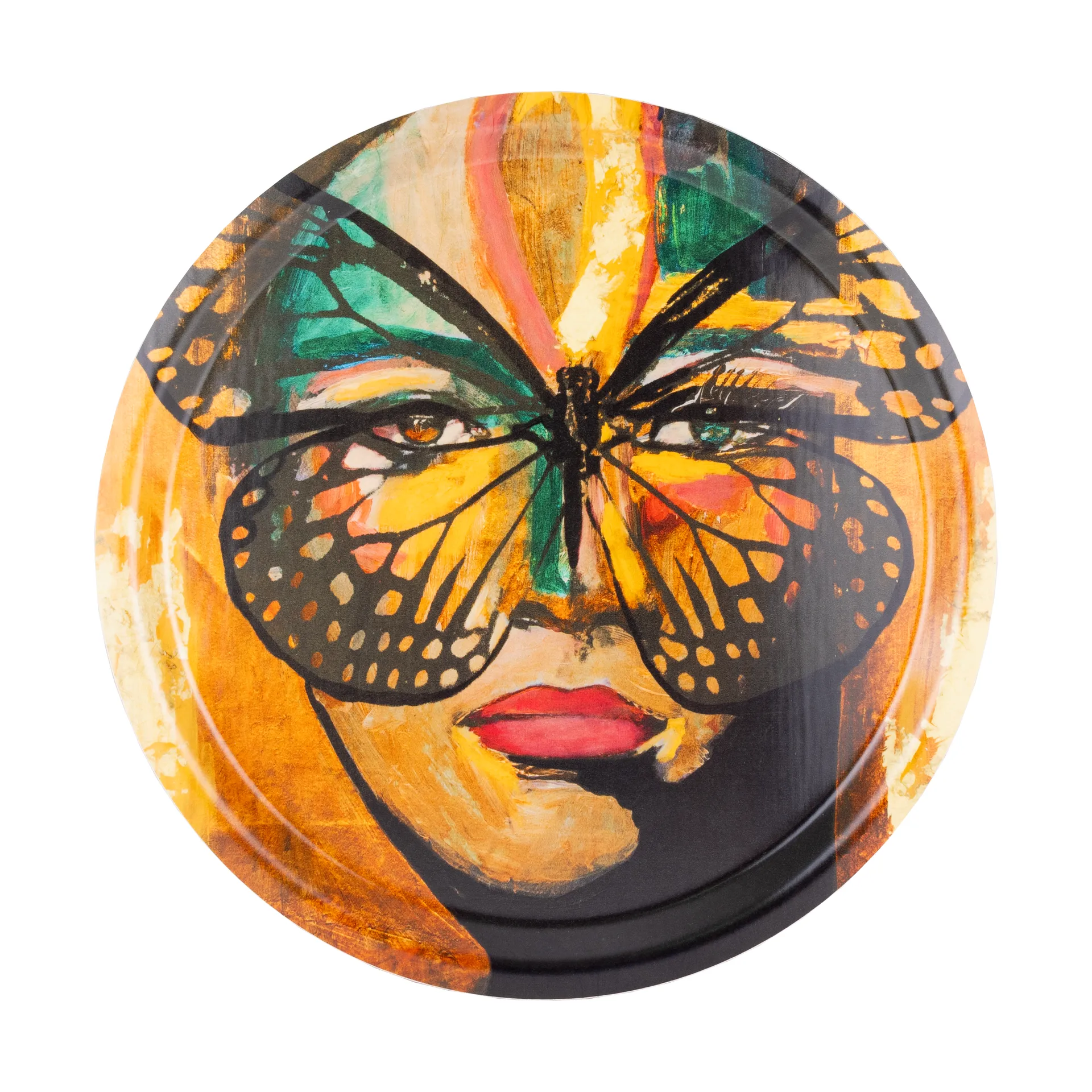 Carolina Gynning Golden Butterfly bakke Ø31 cm Orange-black