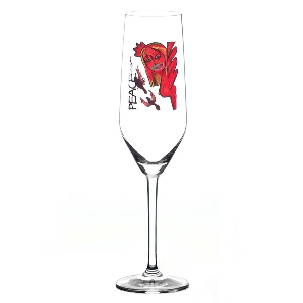 Scream Peace champagneglas, 30 cl
