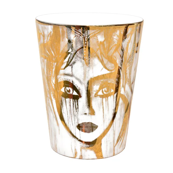 Slice of Life mugg guld-vit, 35 cl