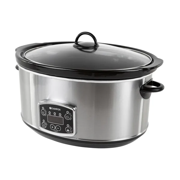 Champion slowcooker, Rostfritt stål, 6,5 L