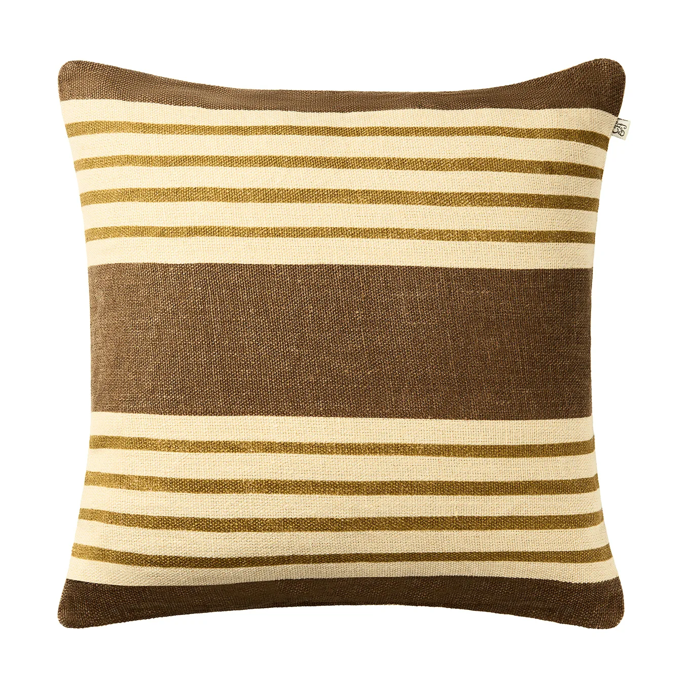Chhatwal & Jonsson Aria pudebetræk Taupe-masala yellow, 50x50 cm