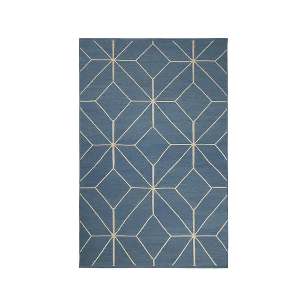 Ayur matta, heaven blue/offwhite, 180x270 cm