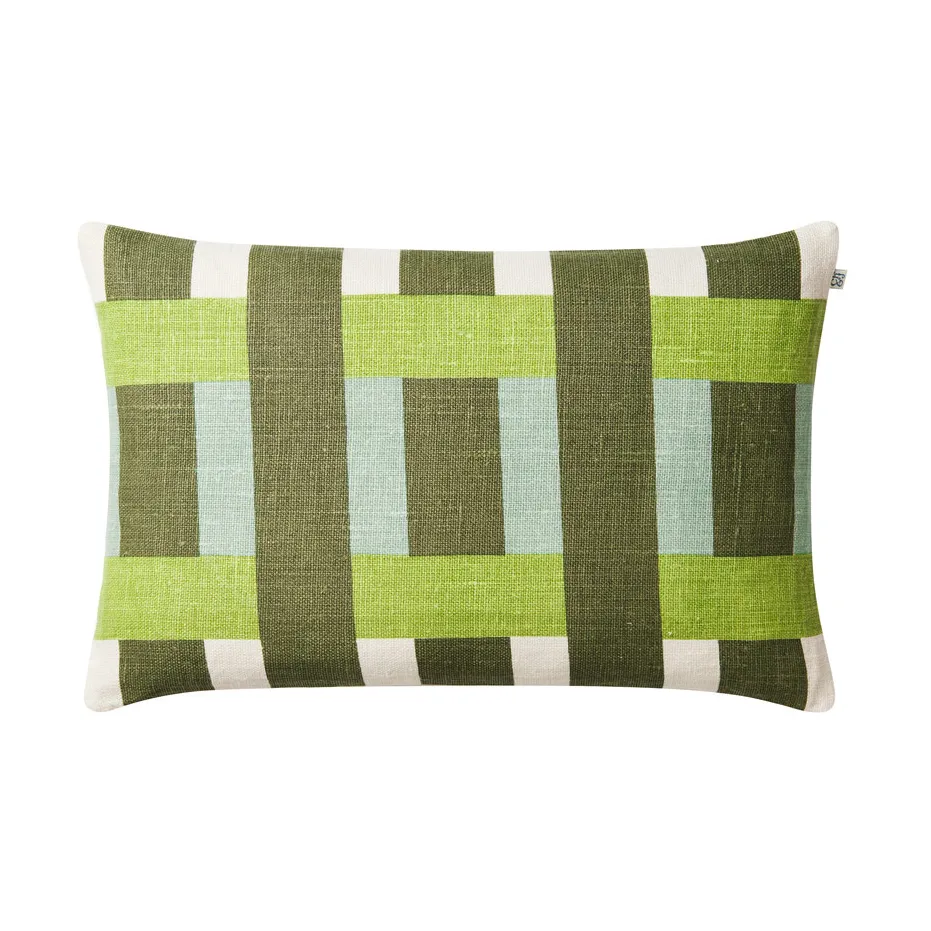 Chhatwal & Jonsson Coussin Benaras Cactus green-lime-aqua, cm