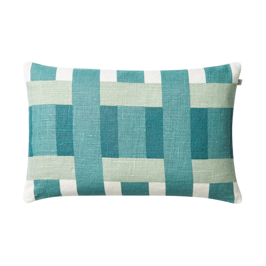 Chhatwal & Jonsson Coussin Benaras Heaven blue-aqua-palace blue, cm