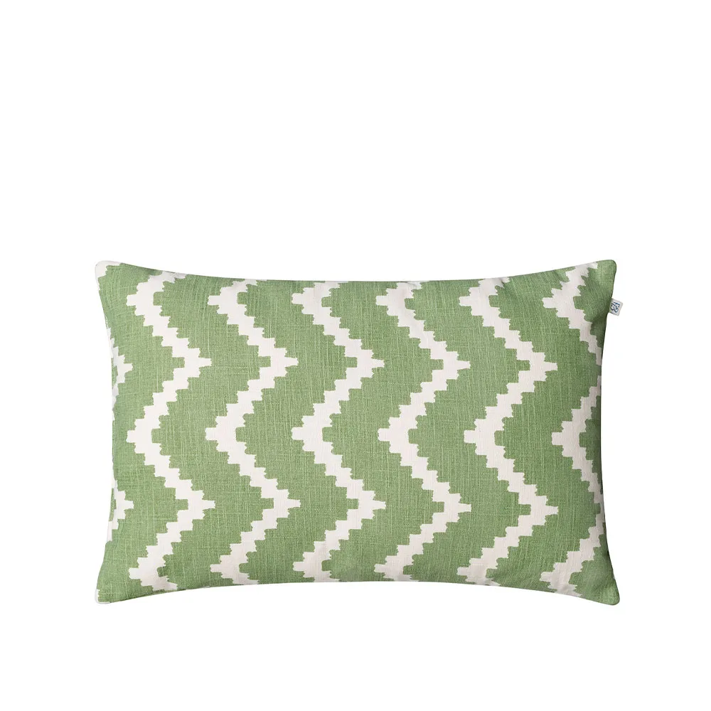 Chhatwal & Jonsson Coussin Ikat Sema sage/off white,