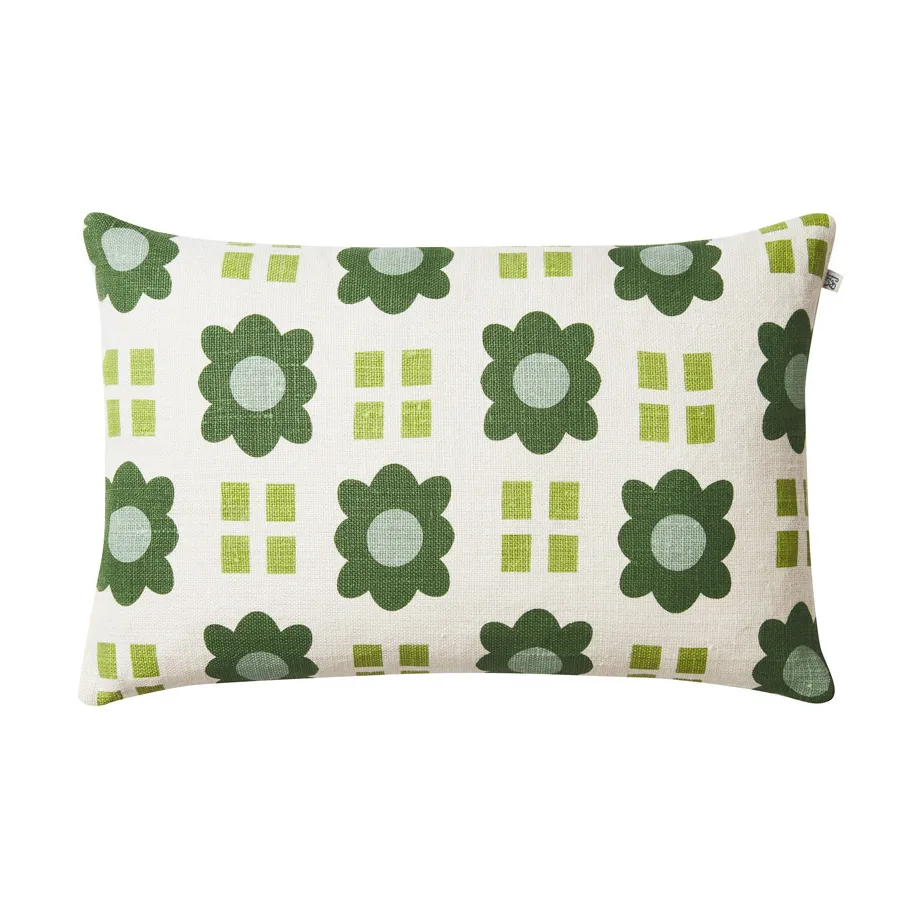 Chhatwal & Jonsson Coussin Lalit cm Aqua-lime-cactus green