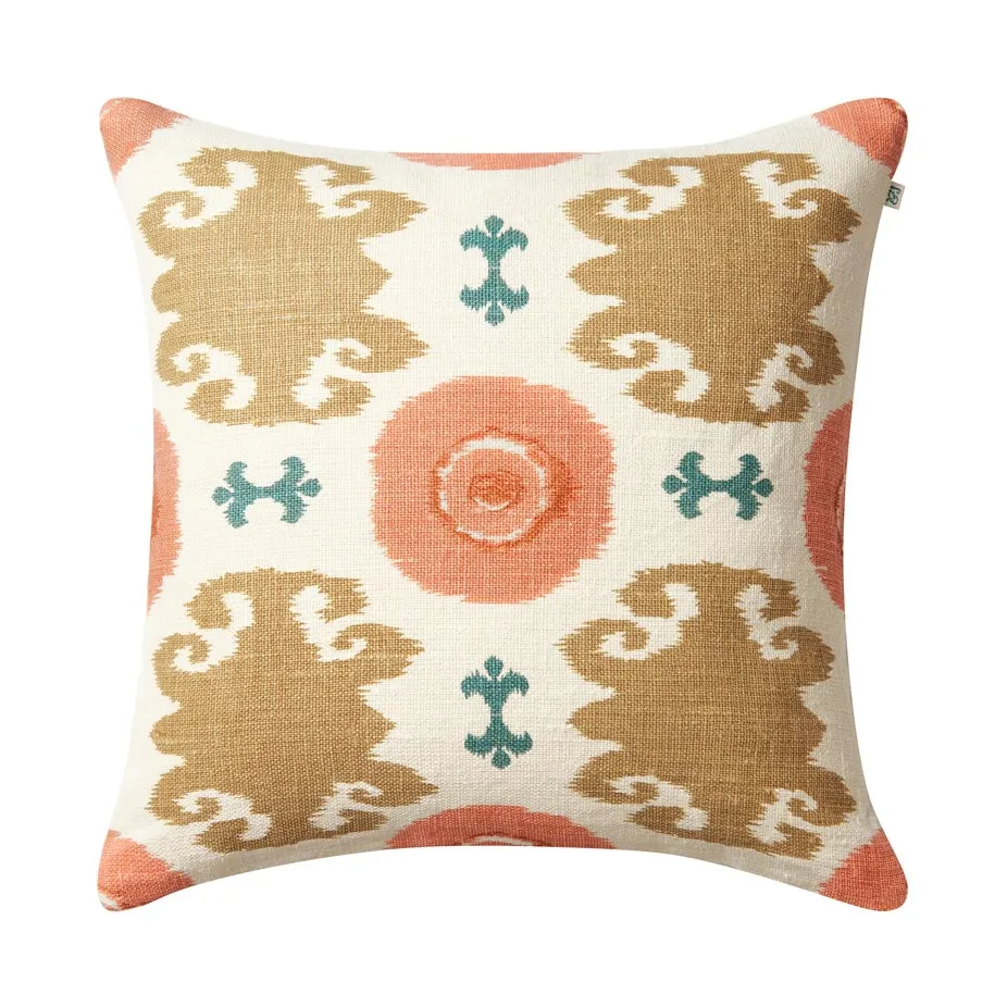 Chhatwal & Jonsson Coussin Mahal cm Rose-apricot-khaki-heaven blue