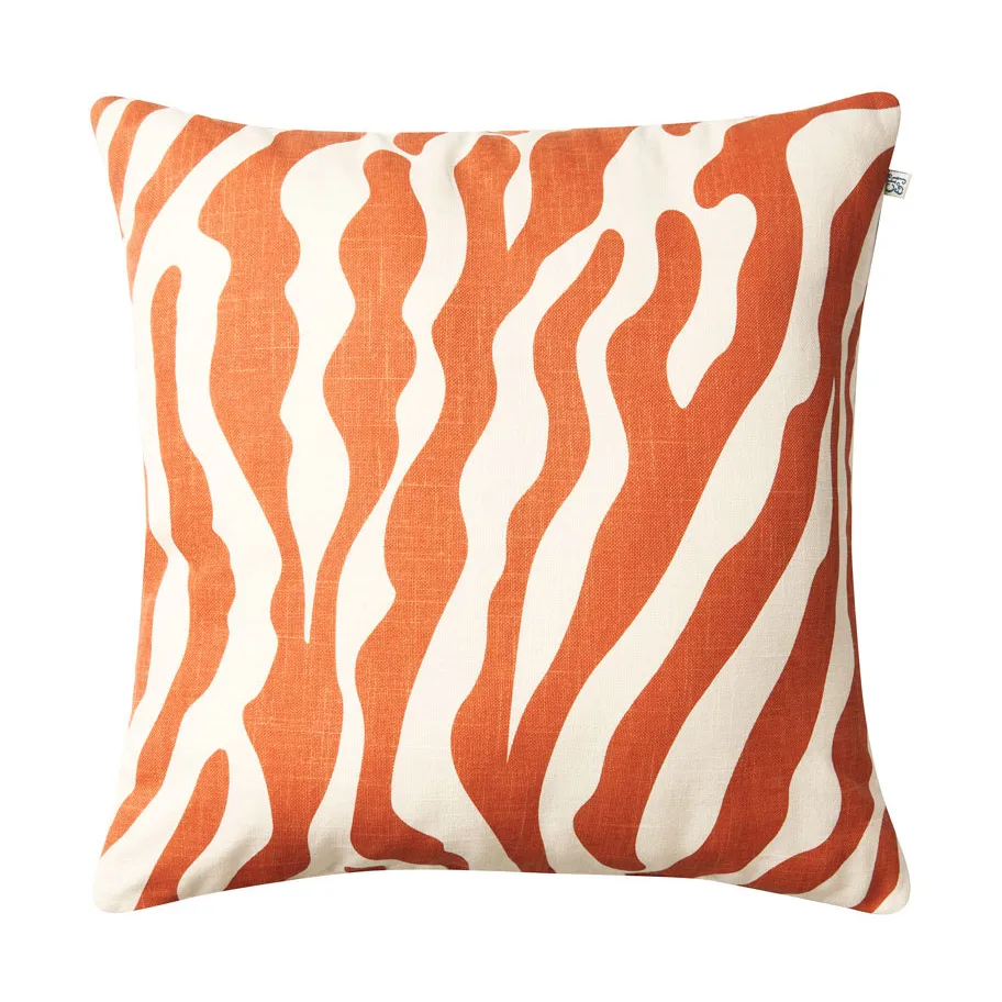 Chhatwal & Jonsson Coussin Zebra Outdoor cm Apricot orange-off white