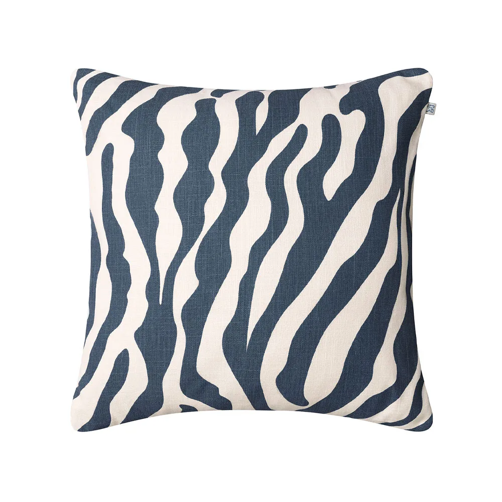 Chhatwal & Jonsson Coussin Zebra Outdoor cm blue/off white,