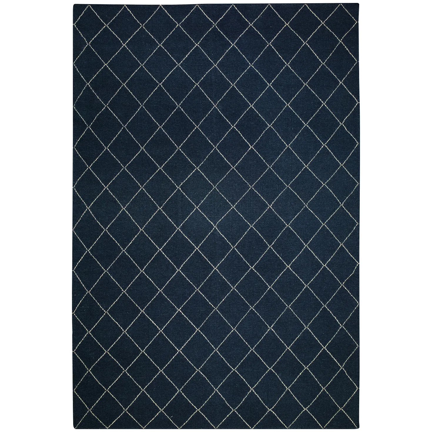 Chhatwal & Jonsson Diamond tæppe 230x336 cm Blue melange/off white