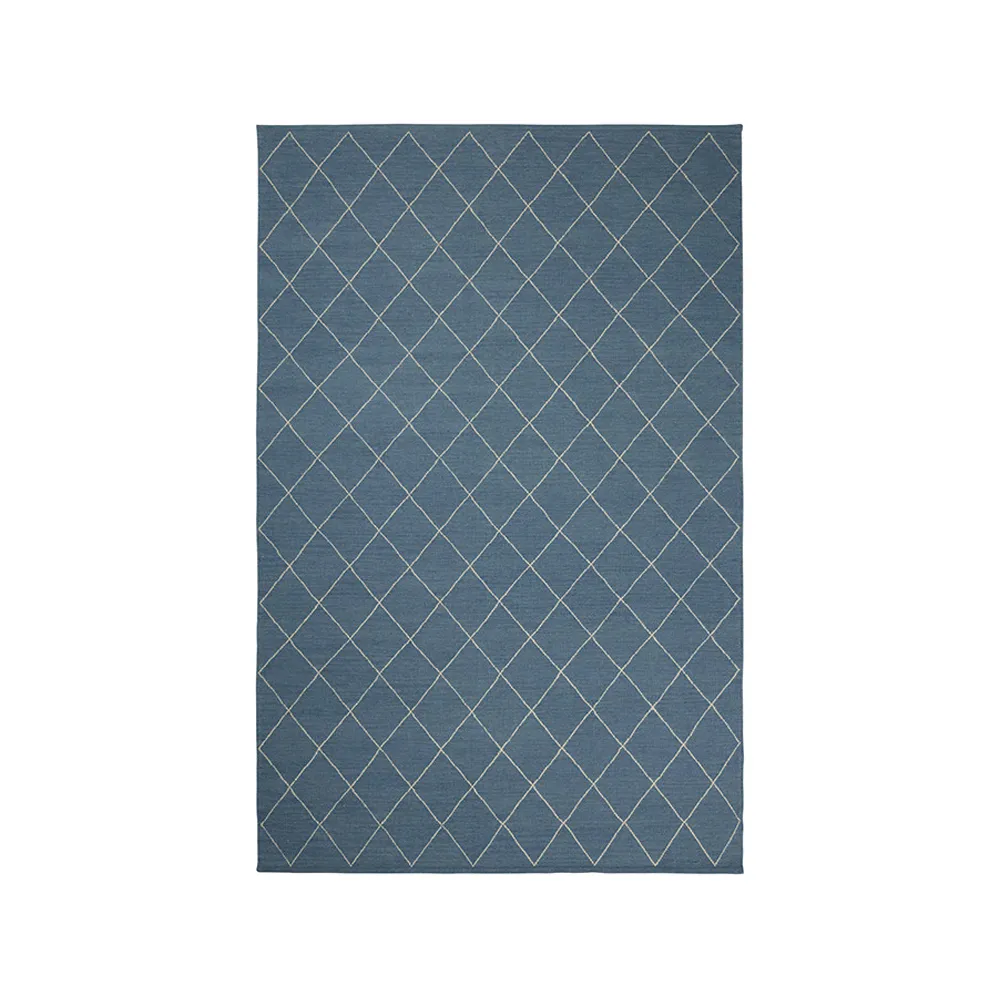 Chhatwal & Jonsson Diamond tæppe Heaven blue/offwhite, 230x336 cm