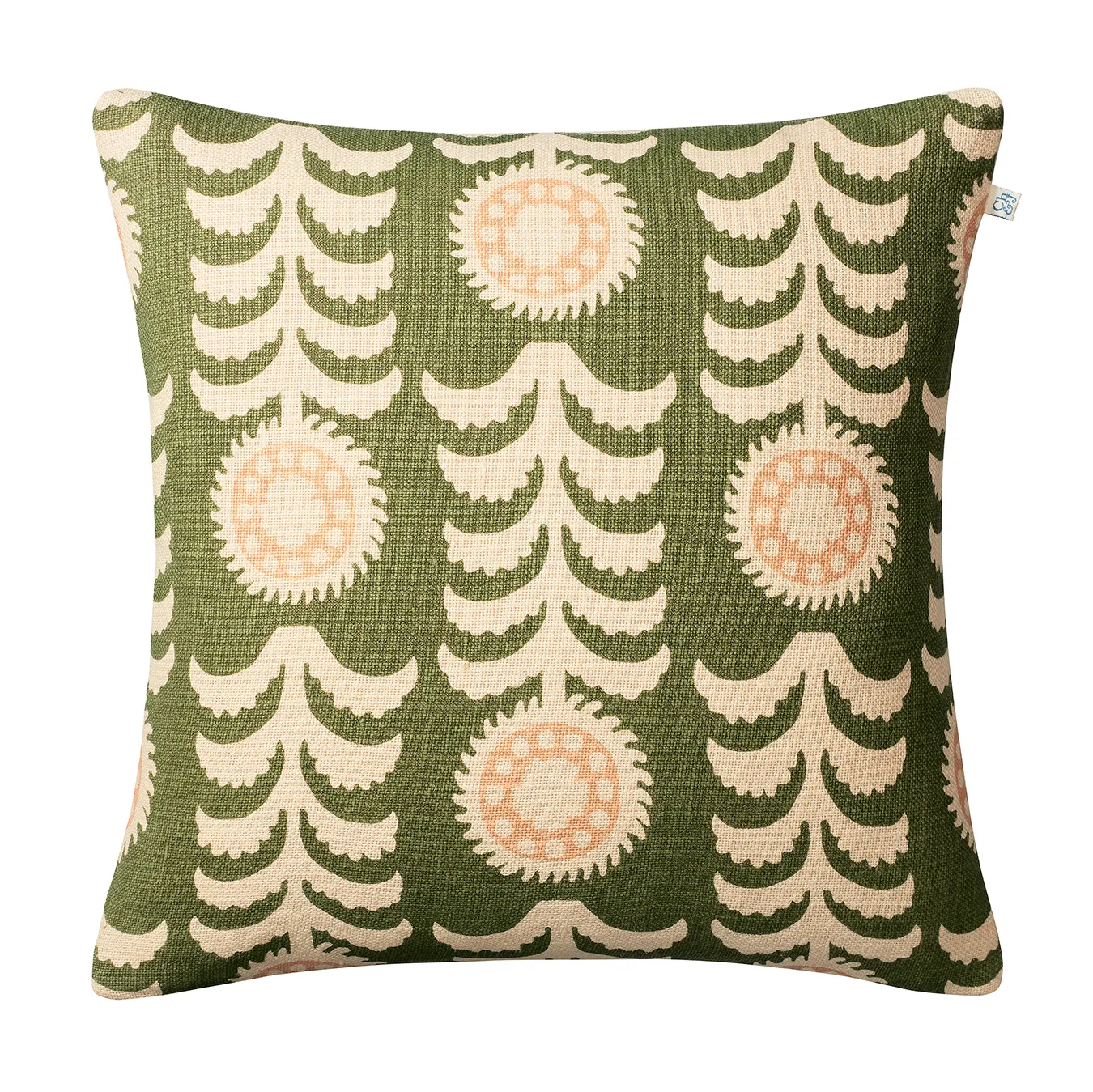 Chhatwal & Jonsson Housse de coussin Alok cm Beige-green-rose