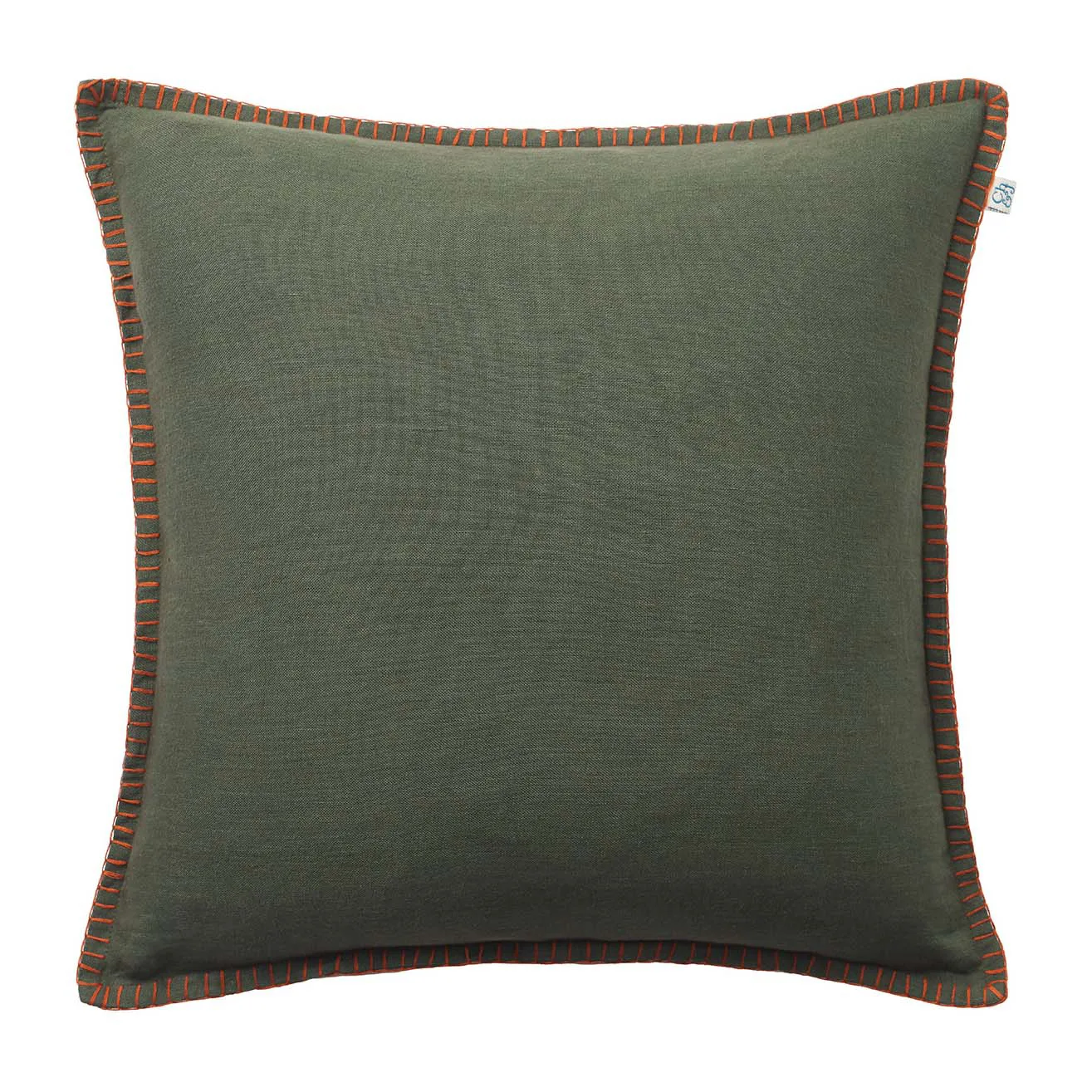 Chhatwal & Jonsson Housse de coussin Arun cm Vert forêt-terre cuite