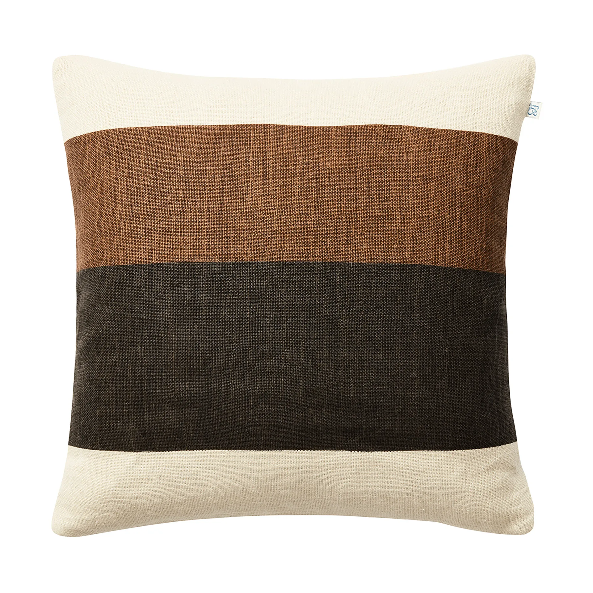 Chhatwal & Jonsson Housse de coussin Kumar cm Taupe-Dark Brown