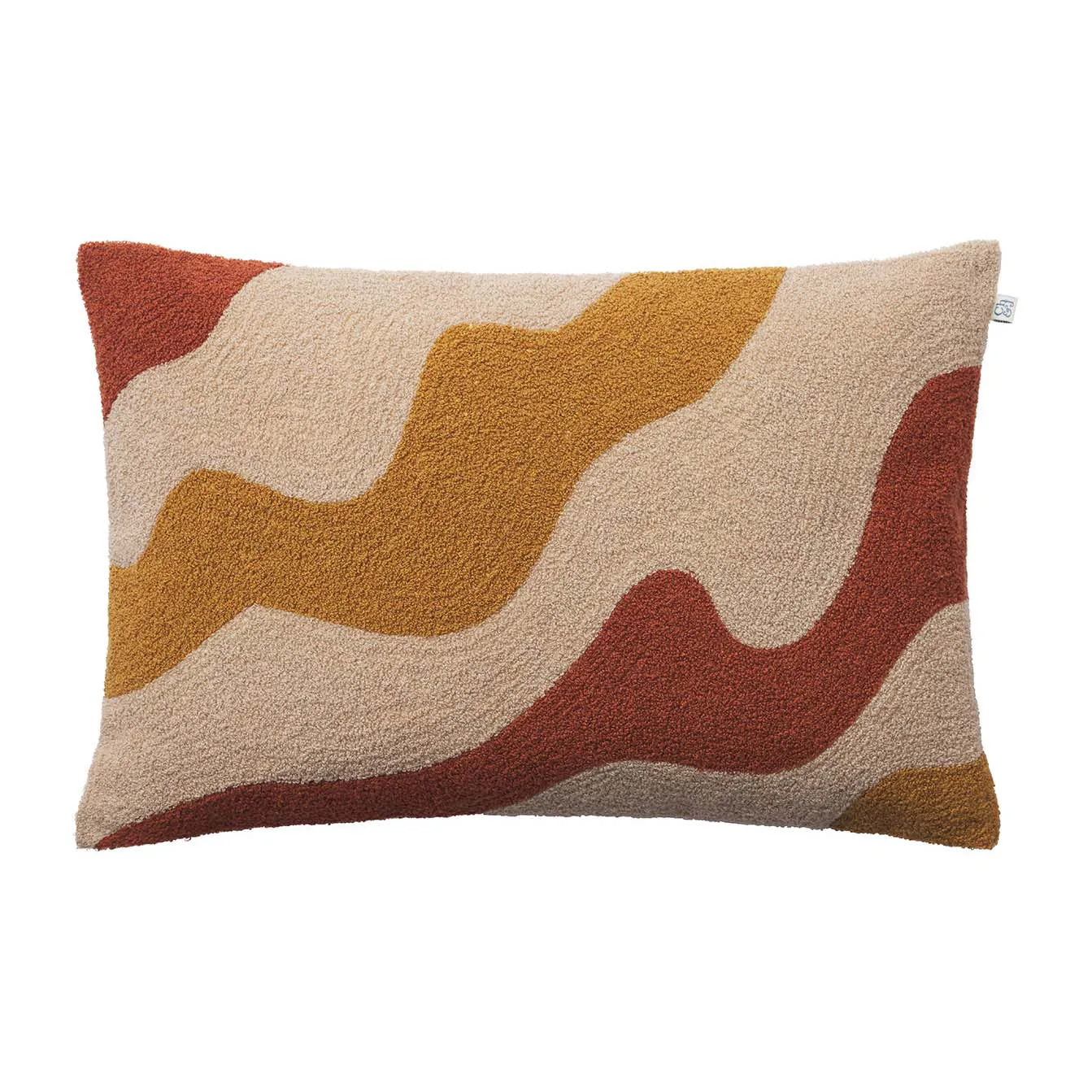 Chhatwal & Jonsson Housse de coussin Lodi cm Terre cuite-hâlé-jaune masala