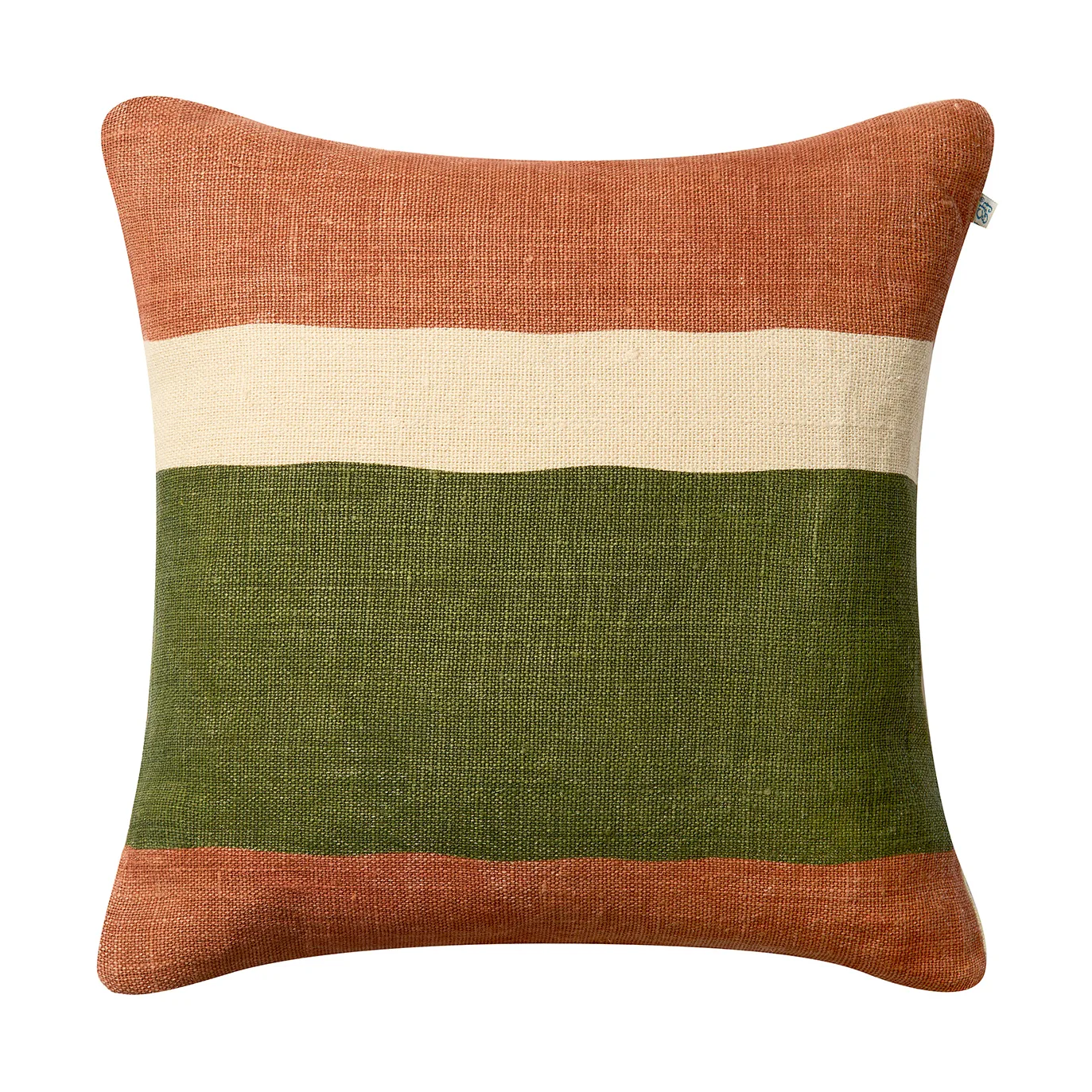 Chhatwal & Jonsson Housse de coussin Manali cm Apricot orange-cactus green