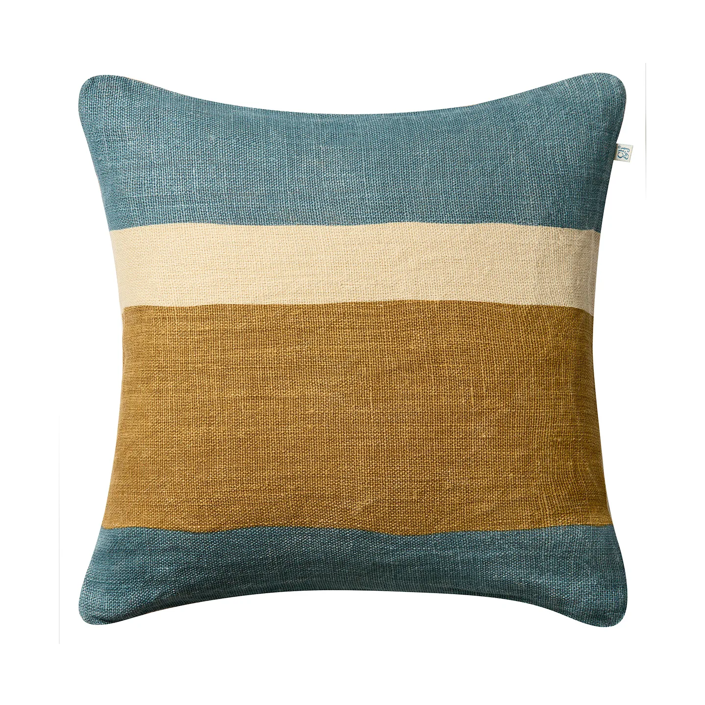 Chhatwal & Jonsson Housse de coussin Manali cm Heaven blue-khaki