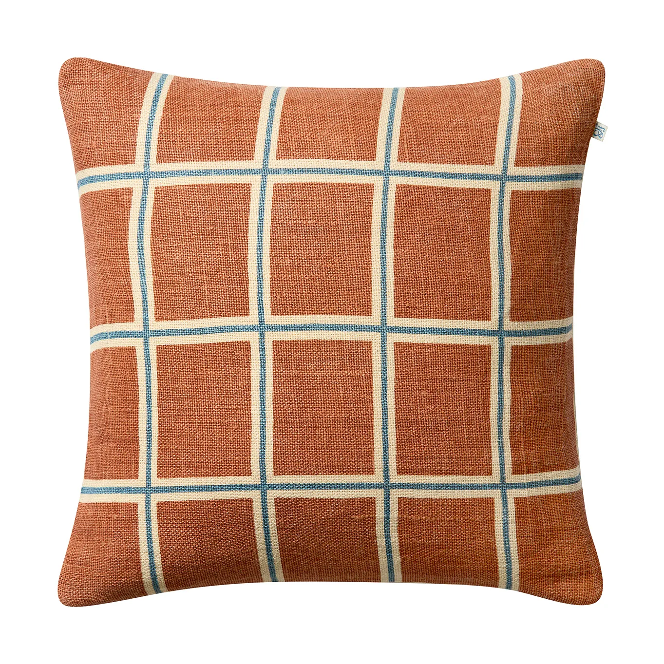 Chhatwal & Jonsson Housse de coussin Raha cm Apricot orange-heaven blue