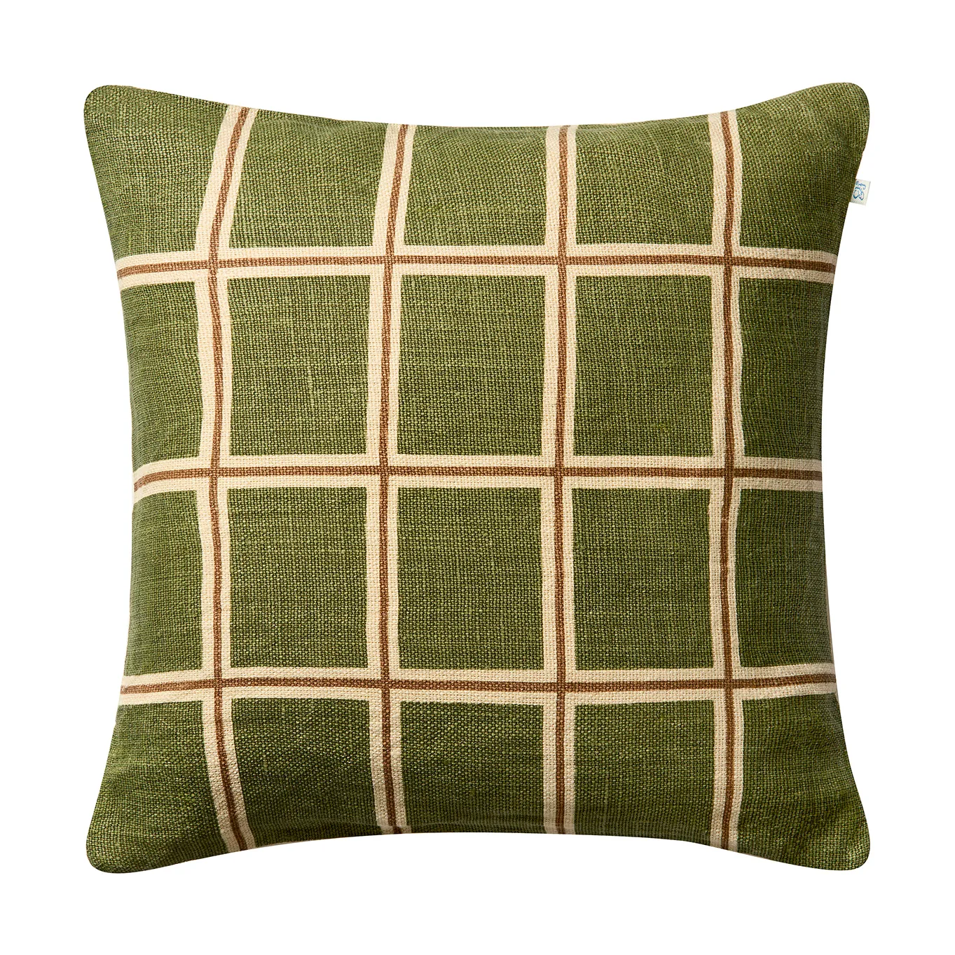 Chhatwal & Jonsson Housse de coussin Raha cm Cactus green-taupe