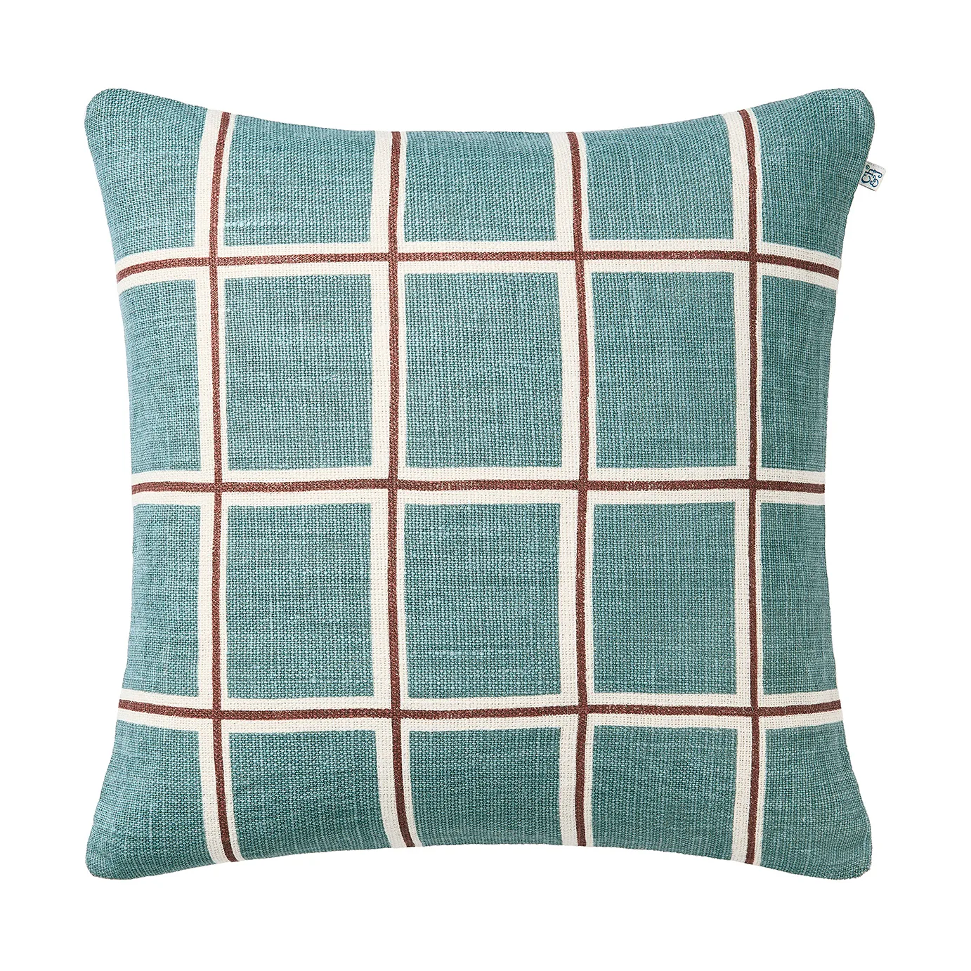 Chhatwal & Jonsson Housse de coussin Raha cm Heaven blue-terracotta