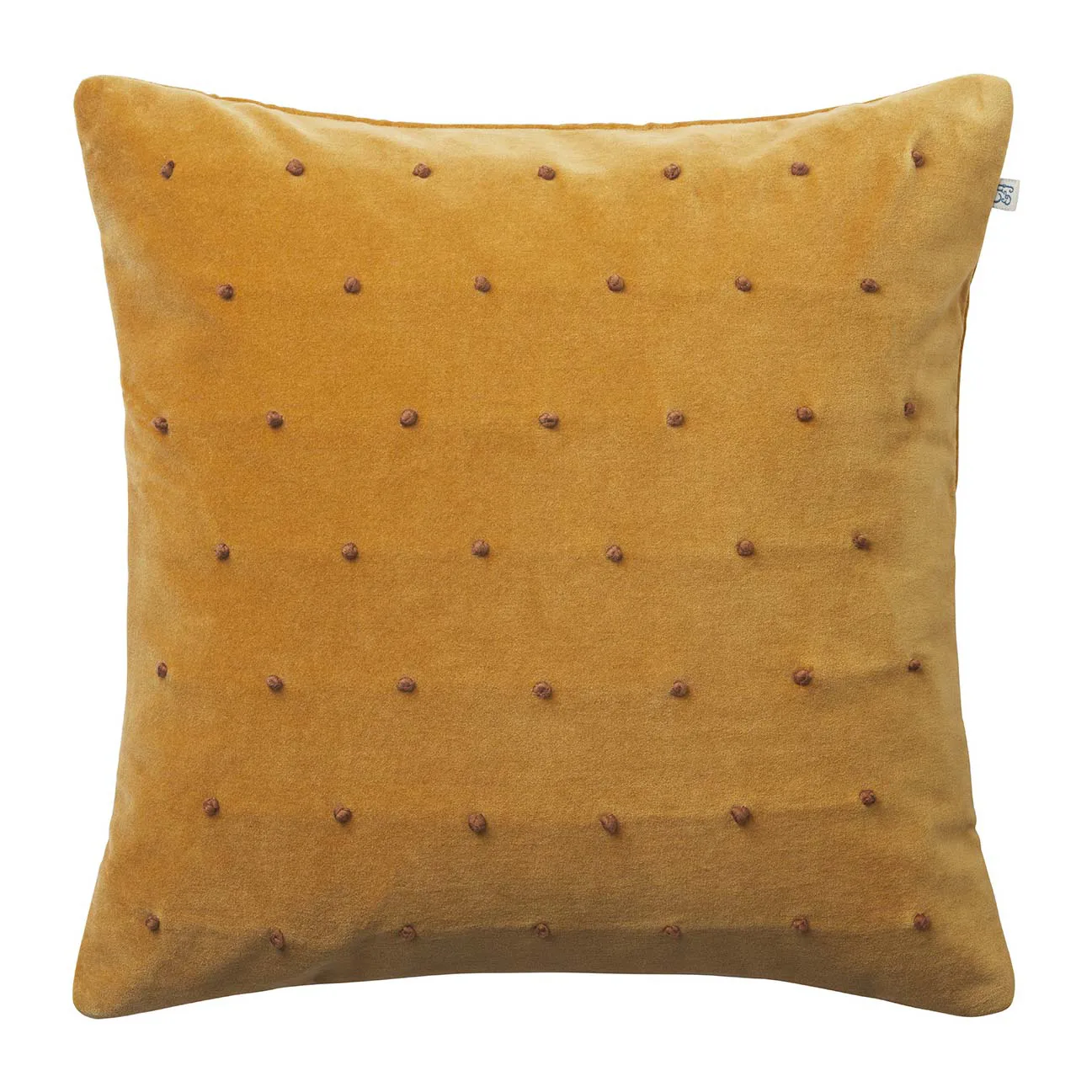 Chhatwal & Jonsson Housse de coussin Roma cm Jaune masala-cognac