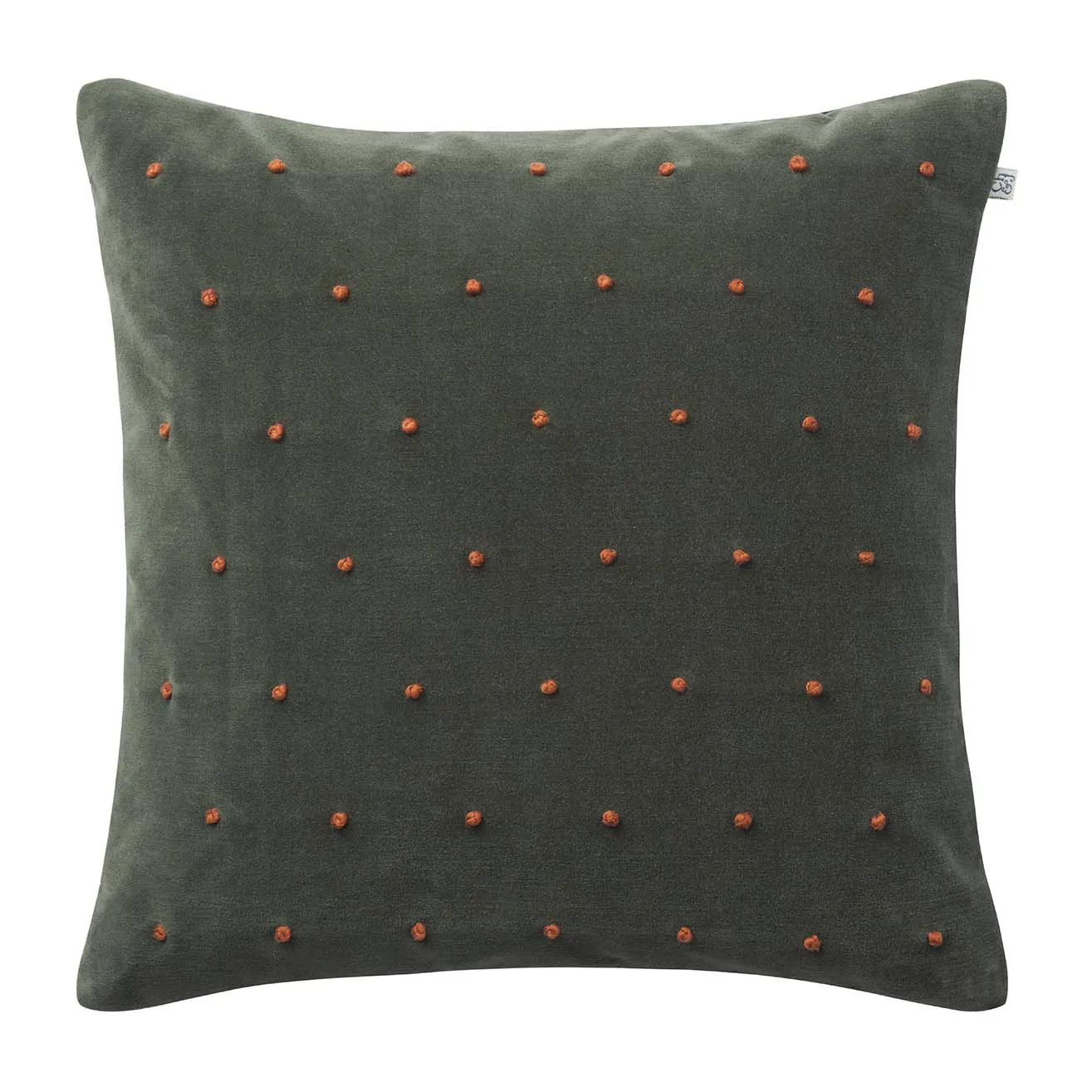 Chhatwal & Jonsson Housse de coussin Roma cm Vert forêt-terre cuite