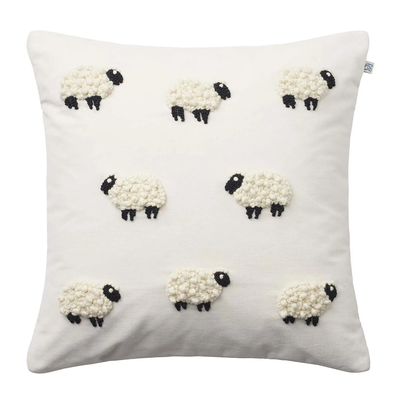 Chhatwal & Jonsson Housse de coussin Sheep cm Ivoire