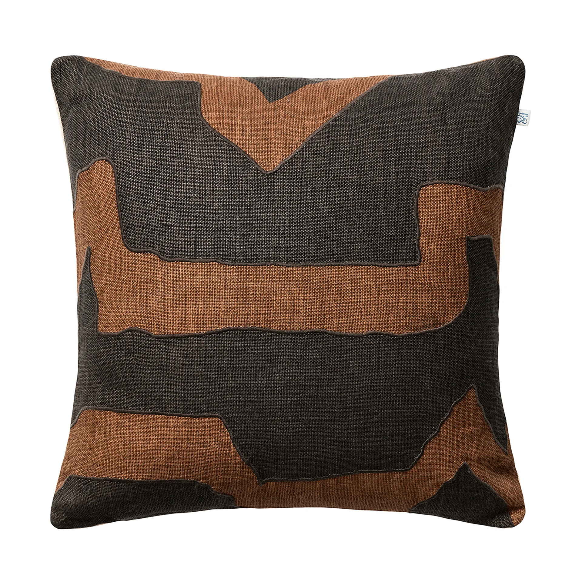 Chhatwal & Jonsson Housse de coussin Sikkim cm Taupe-Dark Brown