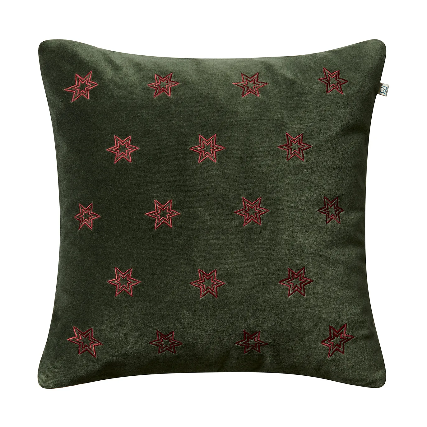 Chhatwal & Jonsson Housse de coussin Star cm Forest green